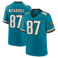 tocy J.Jaguars #87 Keenan McCardell Player Teal Prowler Throwback Limited Home Game Stitched Jerseys