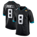 tocy J.Jaguars #8 Mark Brunell?Player Black Home Game Stitched Jerseys