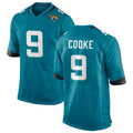 tocy J.Jaguars #9 Logan Cooke Player Teal Home Game Stitched Jerseys