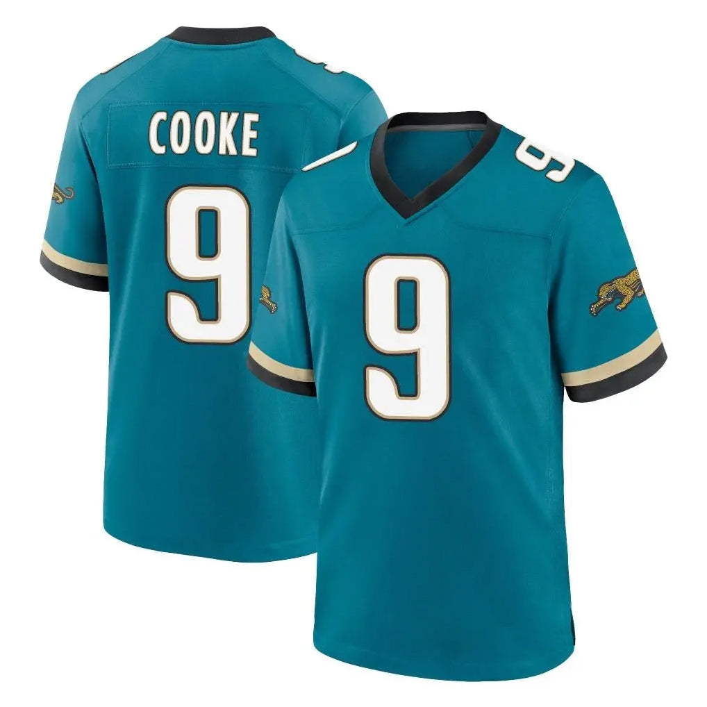 tocy J.Jaguars #9 Logan Cooke Player Teal Prowler Throwback Limited Home Game Stitched Jerseys