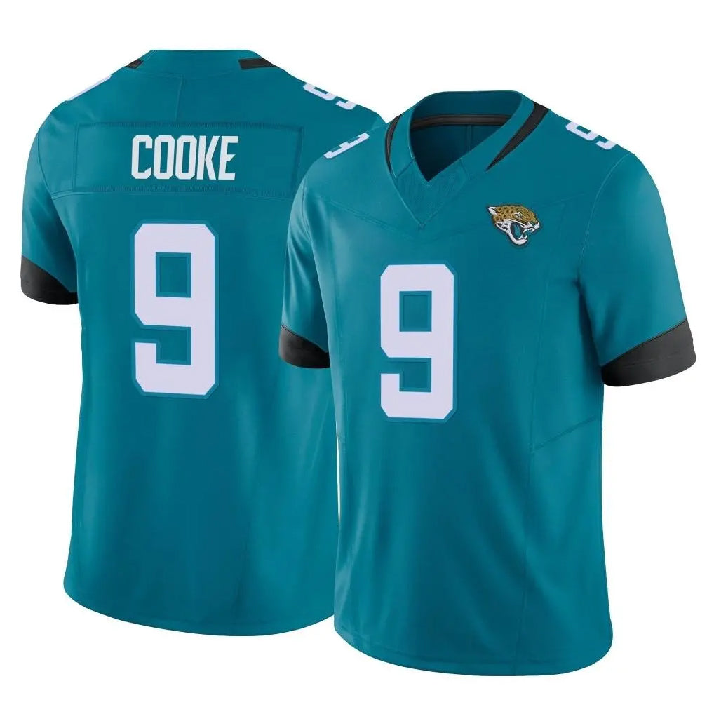 tocy J.Jaguars #9 Logan Cooke Player Teal Vapor F.U.S.E. Limited Home Game Stitched Jerseys