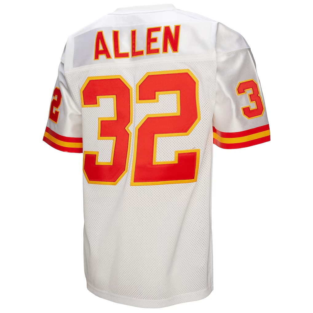 tocy KC.Chiefs 1994 #32 Marcus Allen Mitchell & Ness White Authentic Throwback Retired Player Jersey
