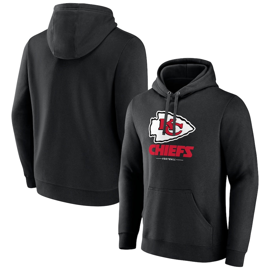 tocy KC.Chiefs Blank Player Black Pullover Hoodie Stitched Jerseys