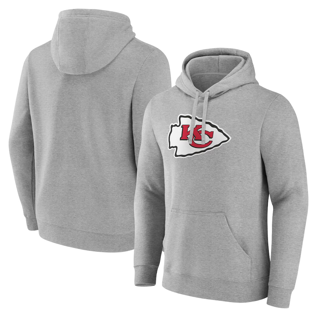 tocy KC.Chiefs Gray Pullover Hoodies Limited Blank Player Stitched Jerseys