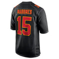 tocy KC.Chiefs #15 Patrick Mahomes Black Super Bowl LVIII Carbon Fashion Game Player Jersey American Stitched Jersey