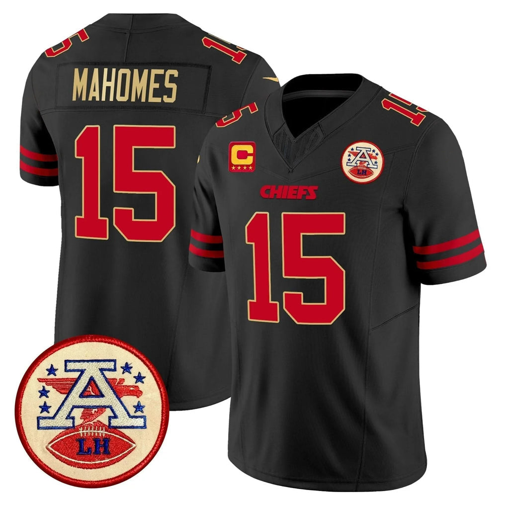 tocy KC.Chiefs #15 Patrick Mahomes Player Black Limited Vapor F.U.S.E. Home Game Stitched Jerseys