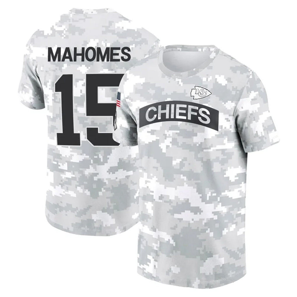 tocy KC.Chiefs #15 Patrick Mahomes Player Salute to Service Hoodies & T-Shirts Stitched Jerseys