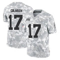 tocy KC.Chiefs #17 Alohi Gilman Player Arctic Camo Salute To Service Limited Game Stitched Jerseys