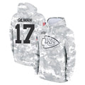tocy KC.Chiefs #17 Alohi Gilman Player Arctic Camo Salute to Service Hoodies Limited Game Stitched Jerseys