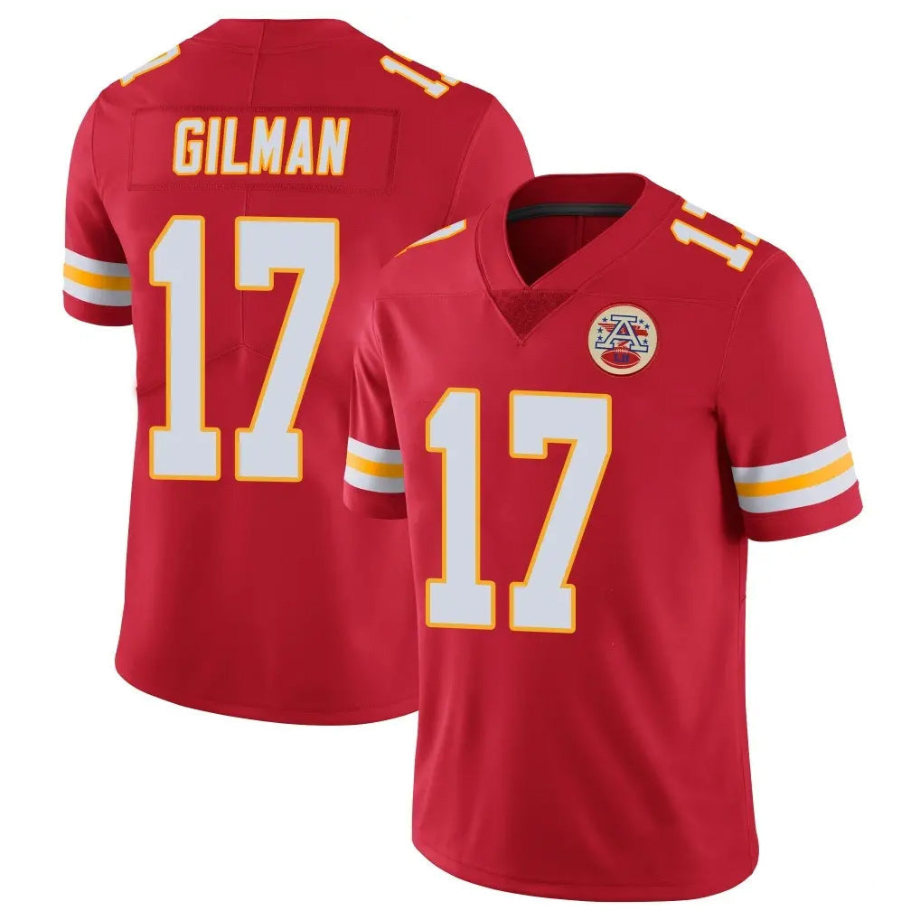 tocy KC.Chiefs #17 Alohi Gilman Player Red Limited Vapor Untouchable Home Game Stitched Jerseys