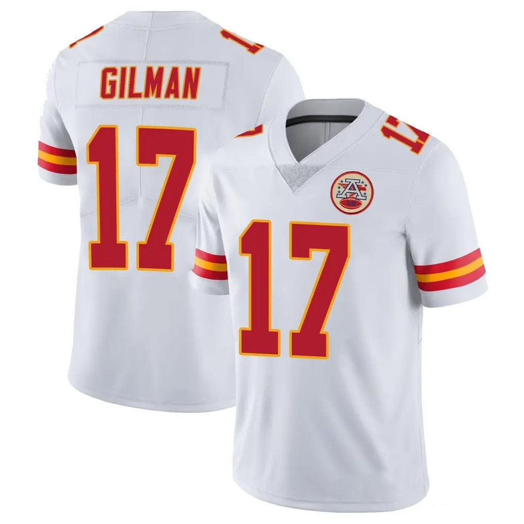 tocy KC.Chiefs #17 Alohi Gilman Player White Limited Vapor Untouchable Home Game Stitched Jerseys