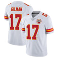 tocy KC.Chiefs #17 Alohi Gilman Player White Limited Vapor Untouchable Home Game Stitched Jerseys