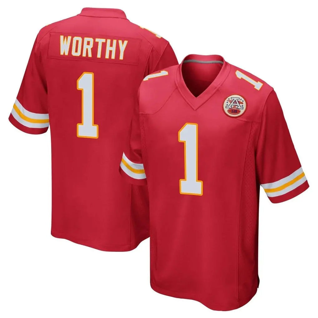 tocy KC.Chiefs #1 Xavier Worthy Player Red Home Game Stitched Jerseys