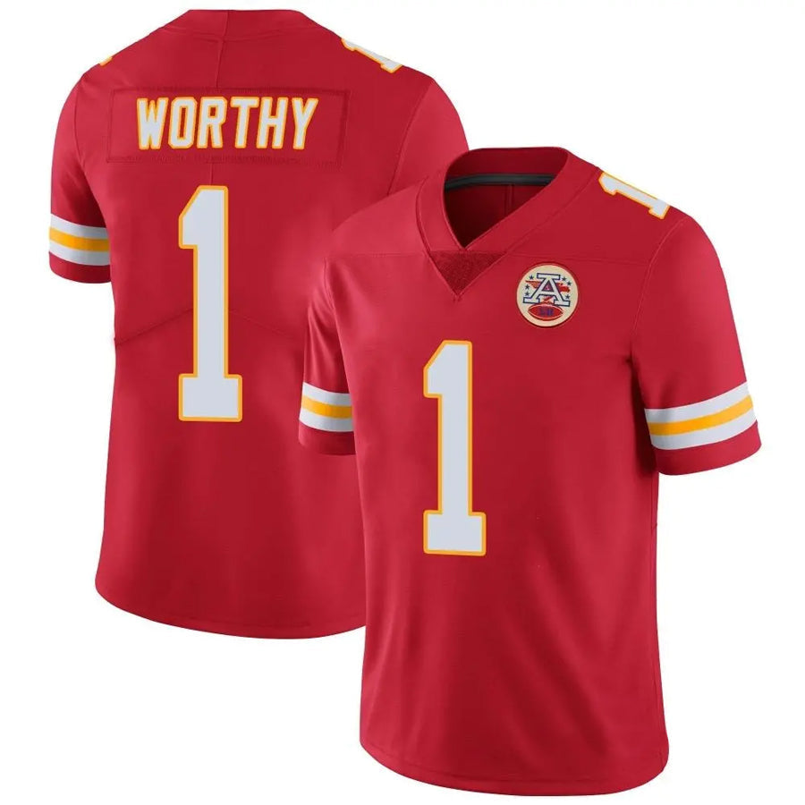 tocy KC.Chiefs #1 Xavier Worthy Player Red Vapor F.U.S.E. Limited Stitched Stitched Jerseys
