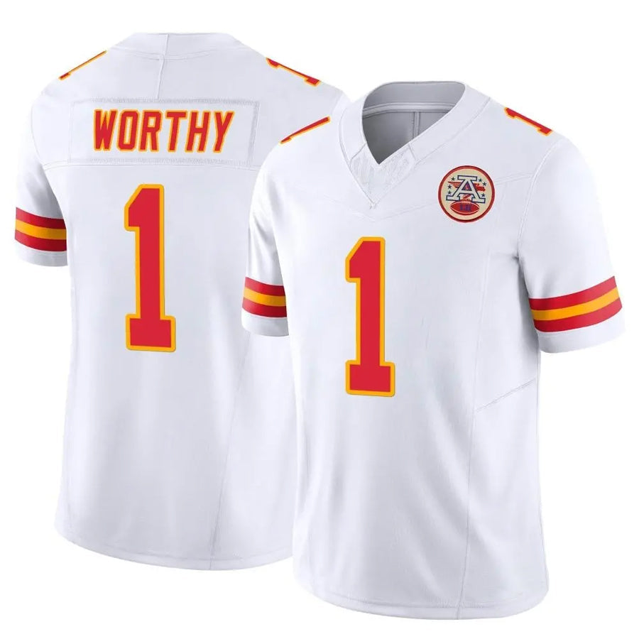 tocy KC.Chiefs #1 Xavier Worthy Player White Vapor F.U.S.E. Limited Stitched Jerseys