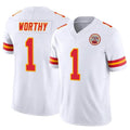 tocy KC.Chiefs #1 Xavier Worthy Player White Vapor F.U.S.E. Limited Stitched Jerseys