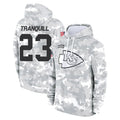 tocy KC.Chiefs #23 Drue Tranquill Player Arctic Camo Salute to Service Hoodies Limited Game Stitched Jerseys