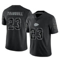 tocy KC.Chiefs #23 Drue Tranquill Player Black Limited Reflective Game Stitched Jerseys