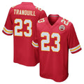 tocy KC.Chiefs #23 Drue Tranquill Player Red Home Game Stitched Jerseys