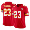 tocy KC.Chiefs #23 Drue Tranquill Player Red Limited Vapor F.U.S.E. Home Game Stitched Jerseys