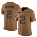 tocy KC.Chiefs #2 Tyquan Thornton Player Brown Salute To Service Limited Stitched Jerseys