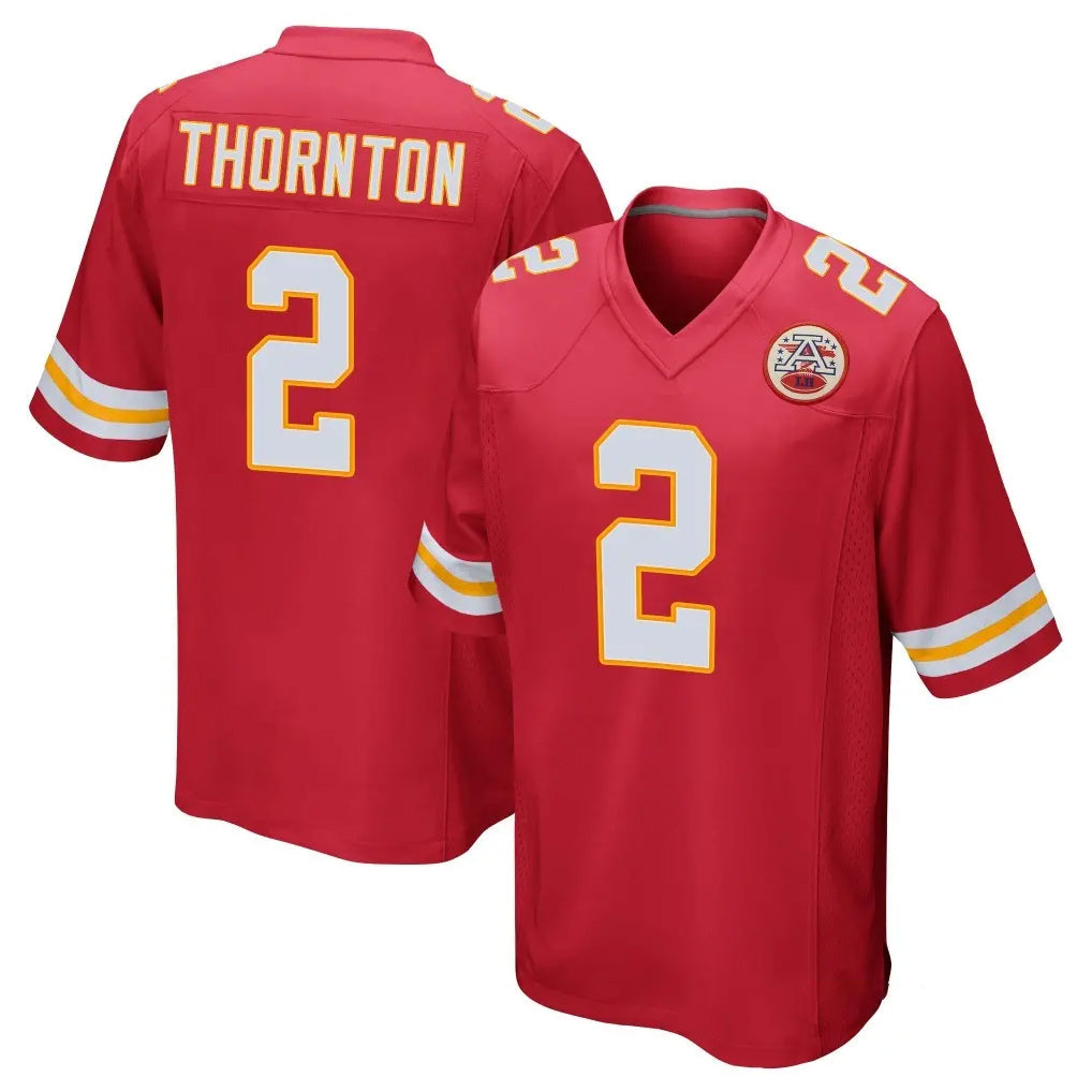 tocy KC.Chiefs #2 Tyquan Thornton Player Red Home Game Stitched Jerseys
