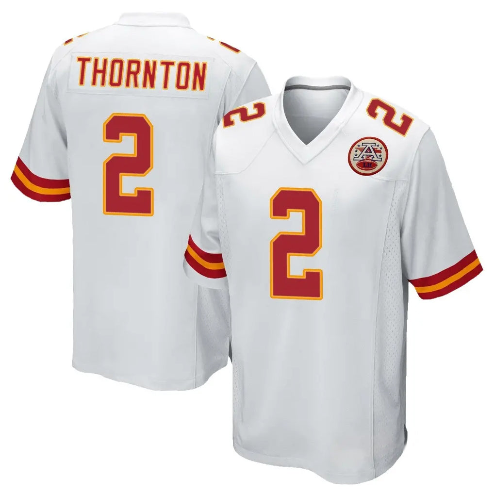 tocy KC.Chiefs #2 Tyquan Thornton Player White Home Game Stitched Jerseys