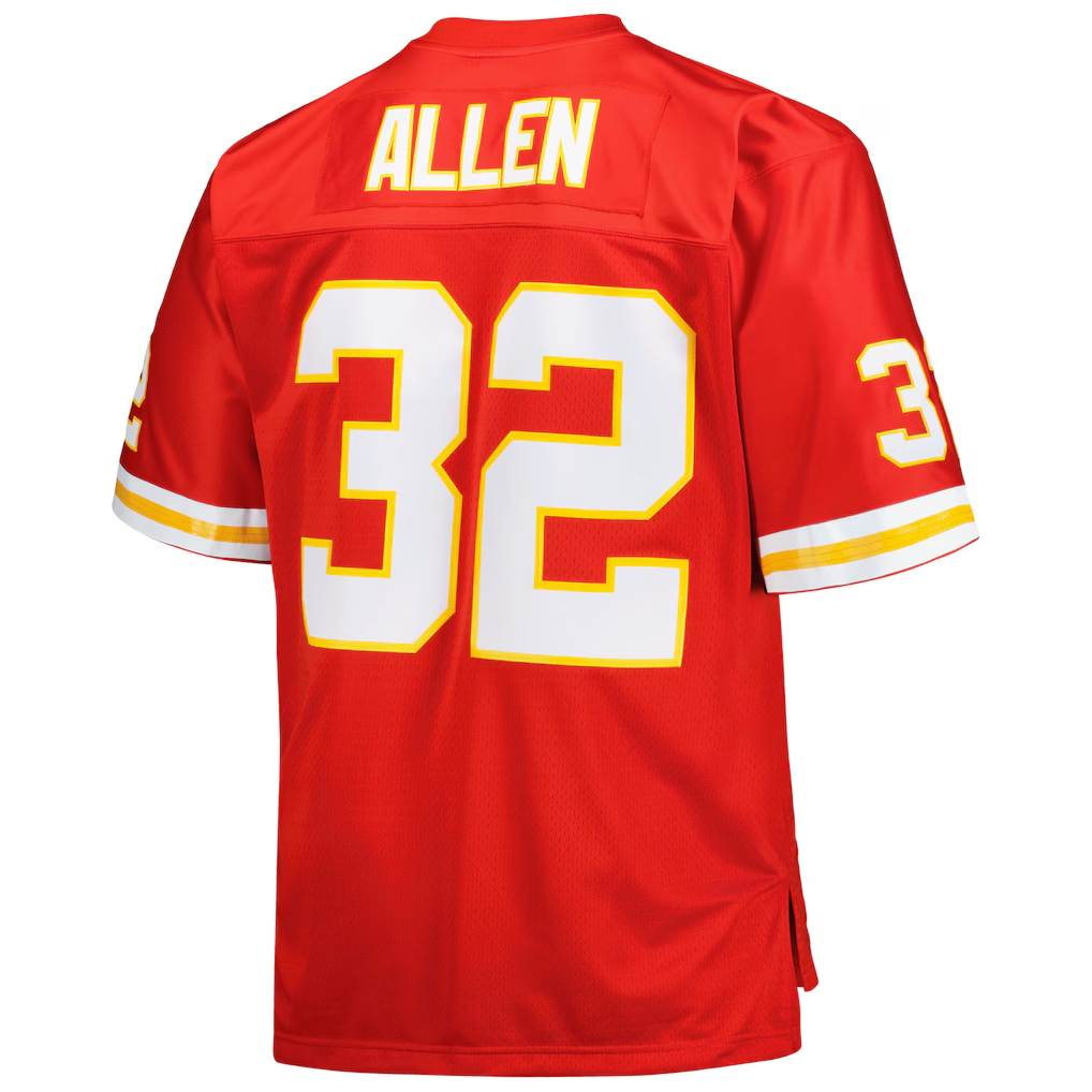 tocy KC.Chiefs #32 Marcus Allen Mitchell & Ness Red Big & Tall 1994 Retired Player Replica Jersey