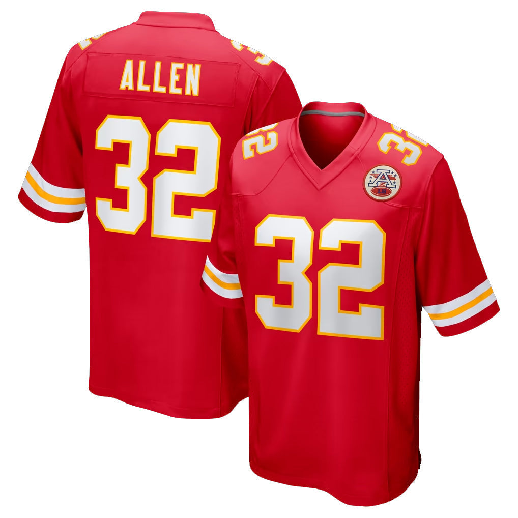 tocy KC.Chiefs #32 Marcus Allen Player Red Home Game Stitched Jerseys