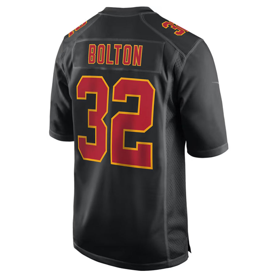 tocy KC.Chiefs #32 Nick Bolton Player Black Fashion Game Stitched Jerseys