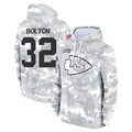 tocy KC.Chiefs #32 Nick Bolton Player Salute to Service Hoodies Stitched Jerseys