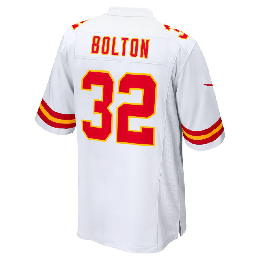 tocy KC.Chiefs #32 Nick Bolton Player White Home Game Stitched Jerseys
