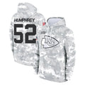 tocy KC.Chiefs #52 Creed Humphrey Player Arctic Camo Salute to Service Hoodies Limited Game Stitched Jerseys