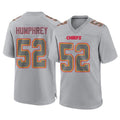 tocy KC.Chiefs #52 Creed Humphrey Player Gray Atmosphere Fashion Game Stitched Jerseys