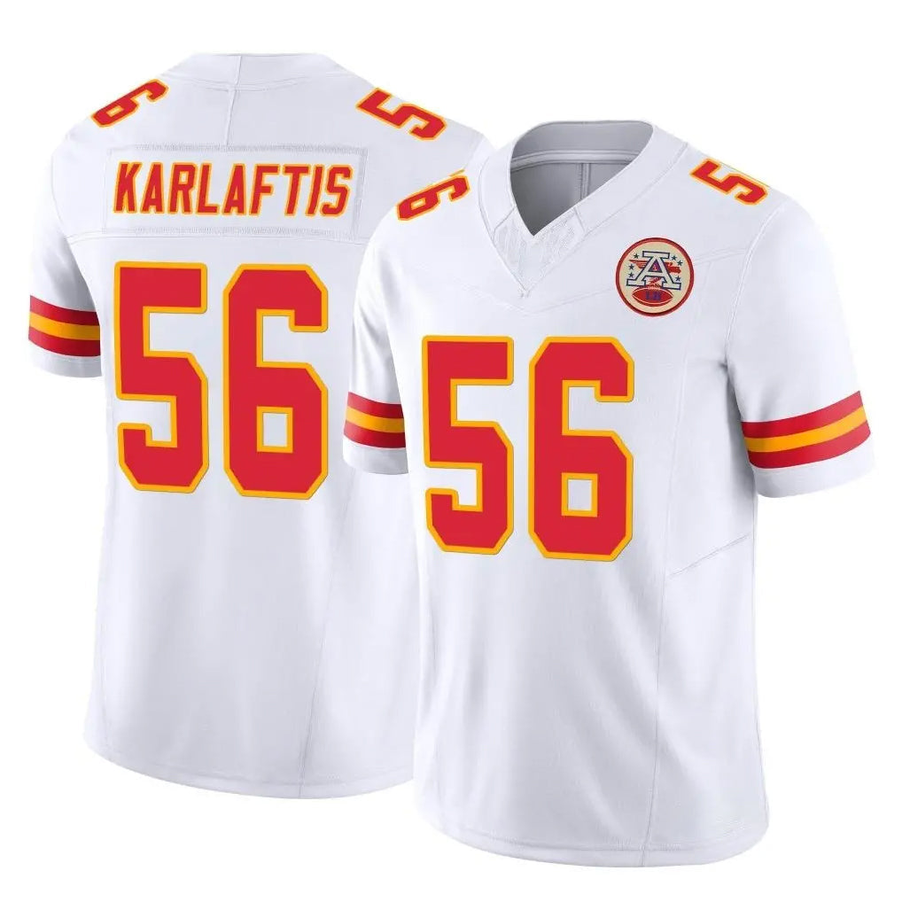 tocy KC.Chiefs #56 George Karlaftis Player White Limited Vapor F.U.S.E. Home Game Stitched Jerseys