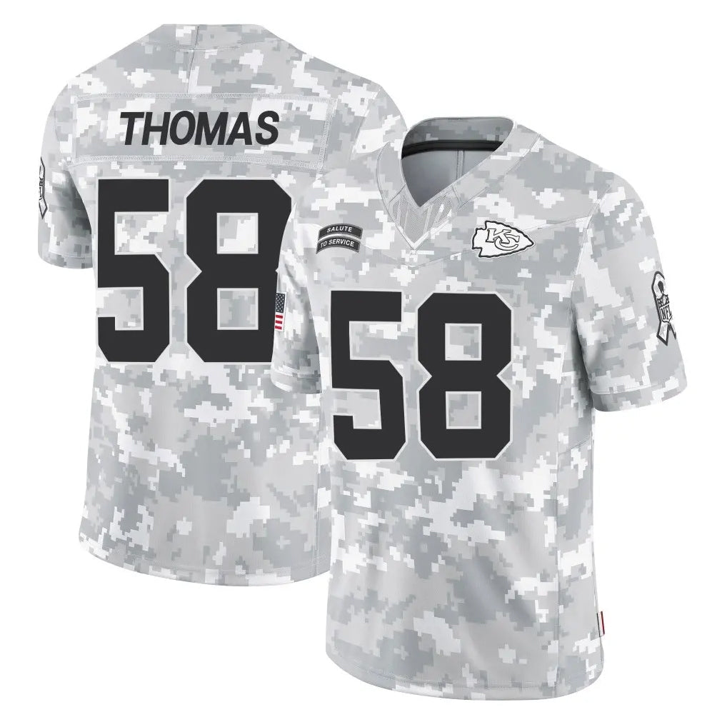 tocy KC.Chiefs #58 Derrick Thomas Player Arctic Camo Salute To Service Limited Game Stitched Jerseys