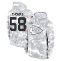 tocy KC.Chiefs #58 Derrick Thomas Player Arctic Camo Salute to Service Hoodies Stitched Jerseys
