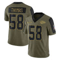 tocy KC.Chiefs #58 Derrick Thomas Player Olive Salute To Service Limited Game Stitched Jerseys