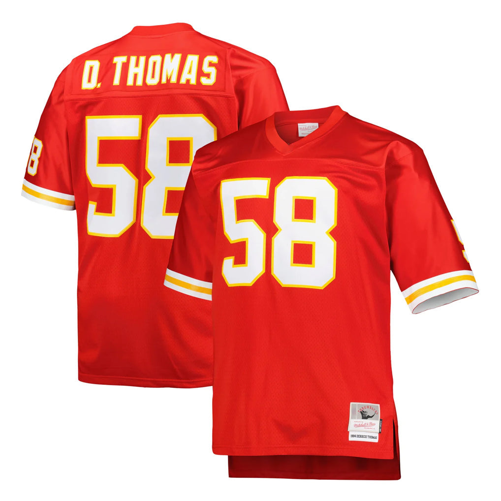 tocy KC.Chiefs #58 Derrick Thomas Player Red Mitchell & Ness 1994 Throwback Retired Stitched Jerseys