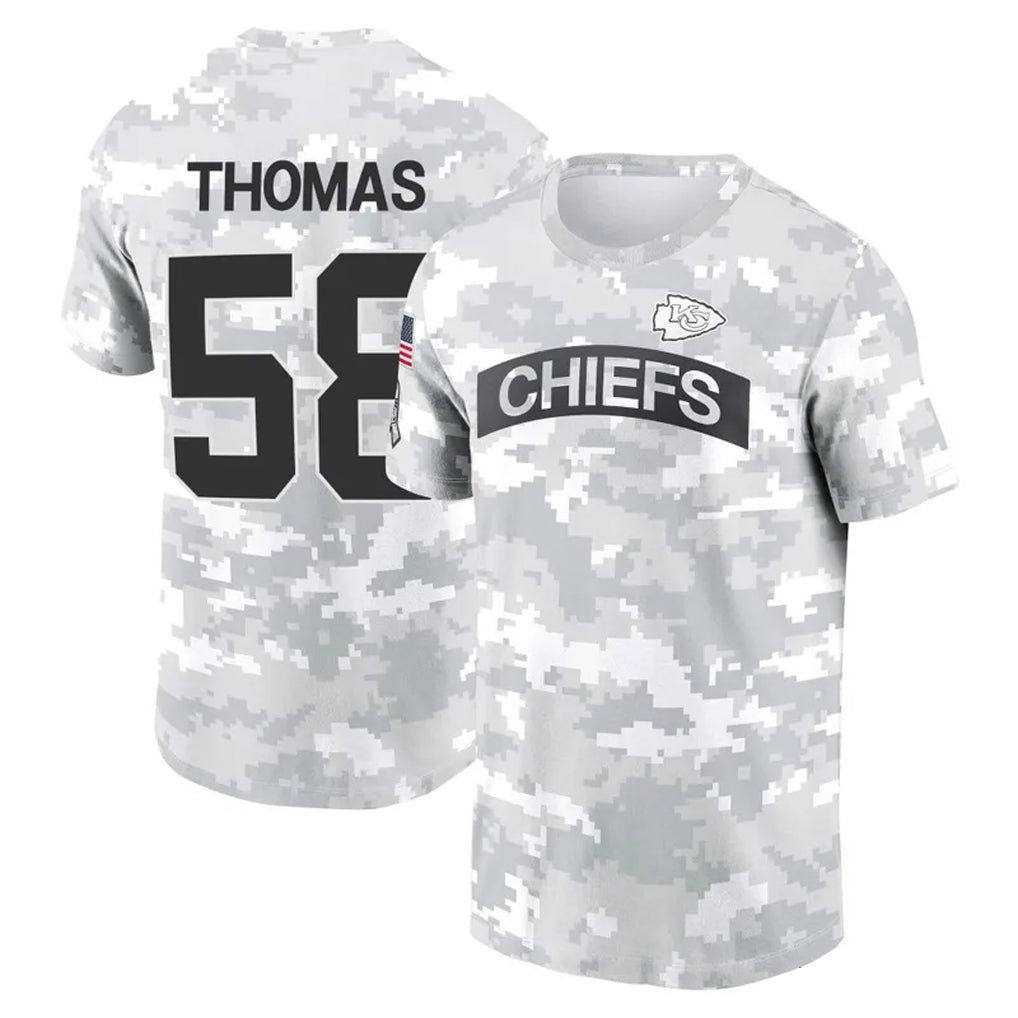 tocy KC.Chiefs #58 Derrick Thomas Player Salute to Service Hoodies & T-Shirts Stitched Jerseys
