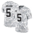 tocy KC.Chiefs #5 Mansoor Delane Player Arctic Camo Salute To Service Limited Game Stitched Jerseys