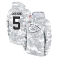 tocy KC.Chiefs #5 Mansoor Delane Player Arctic Camo Salute to Service Hoodies Limited Game Stitched Jerseys