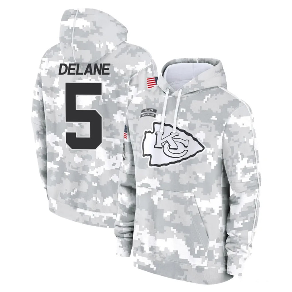 tocy KC.Chiefs #5 Mansoor Delane Player Arctic Camo Salute to Service Hoodies Limited Game Stitched Jerseys
