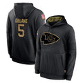 tocy KC.Chiefs #5 Mansoor Delane Player Black Salute to Service Hoodies Limited Game Stitched Jerseys