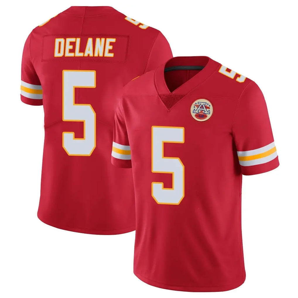 tocy KC.Chiefs #5 Mansoor Delane Player Red Limited Vapor Untouchable Home Game Stitched Jerseys