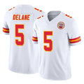 tocy KC.Chiefs #5 Mansoor Delane Player White Limited Vapor F.U.S.E. Home Game Stitched Jerseys
