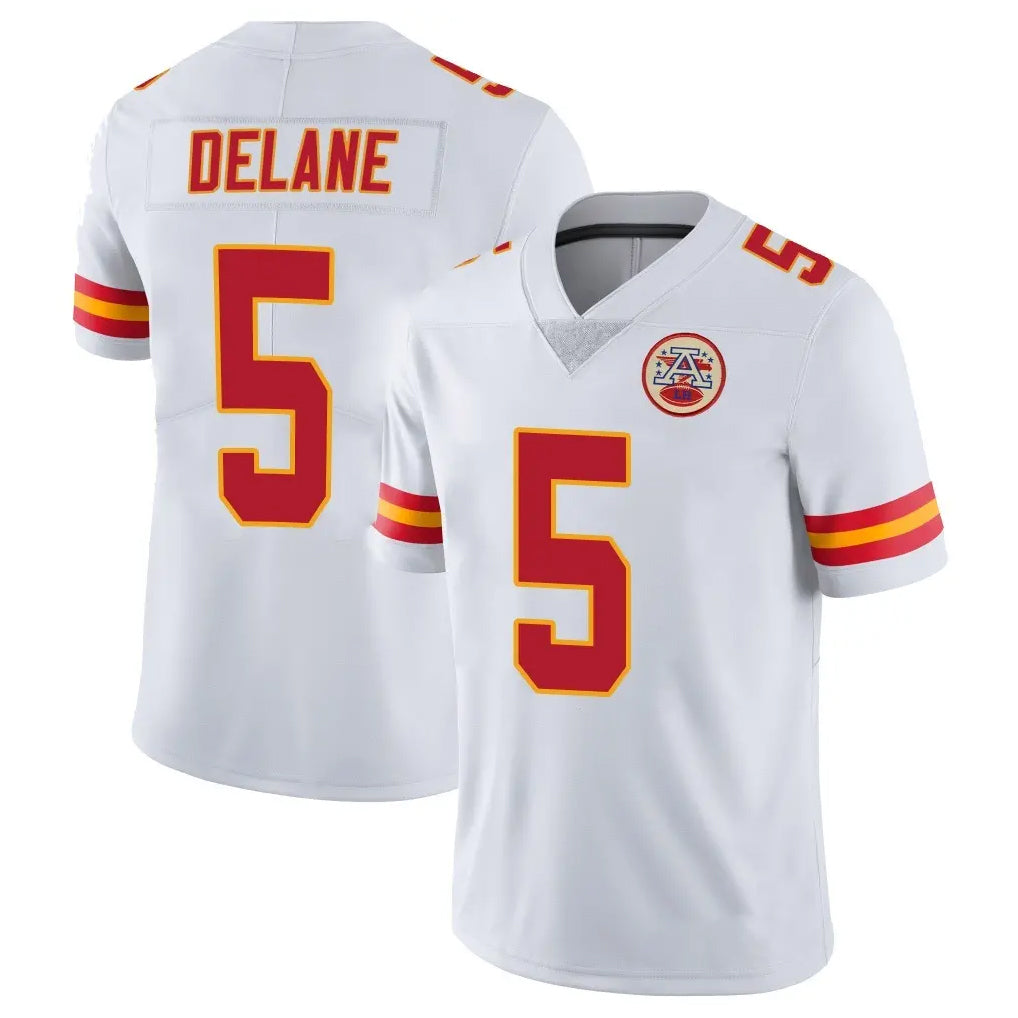 tocy KC.Chiefs #5 Mansoor Delane Player White Limited Vapor Untouchable Home Game Stitched Jerseys