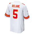 tocy KC.Chiefs #5 Mansoor Delane White Game Stitched Jerseys