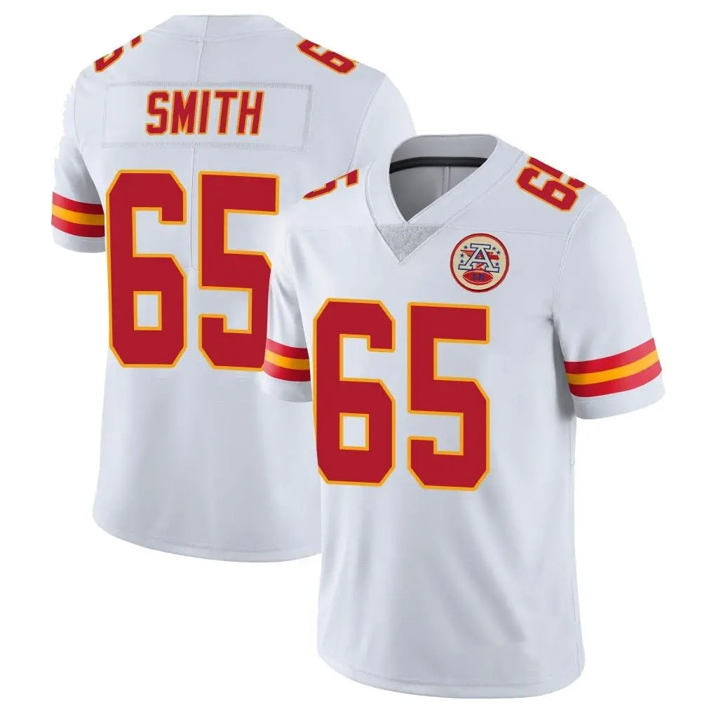 tocy KC.Chiefs #65 Trey Smith Player White Limited Vapor Untouchable Home Game Stitched Jerseys