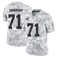 tocy KC.Chiefs #71 Josh Simmons Player Arctic Camo Salute To Service Limited Game Stitched Jerseys